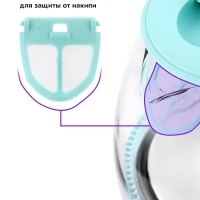 Чайник электрический маленький КТ-653 - 1 л
