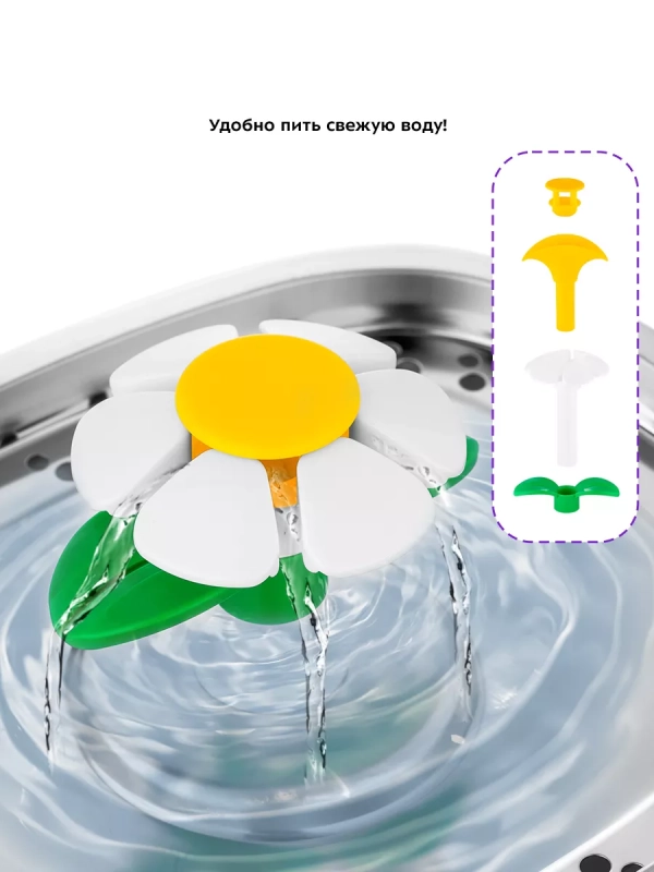 Поилка для кошек автоматическая фонтанчик КТ-4048 - 2.5 л