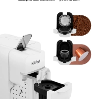 Кофеварка &laquo;2 в 1&raquo; рожковая капсульная КТ-7253 - 1350 Вт