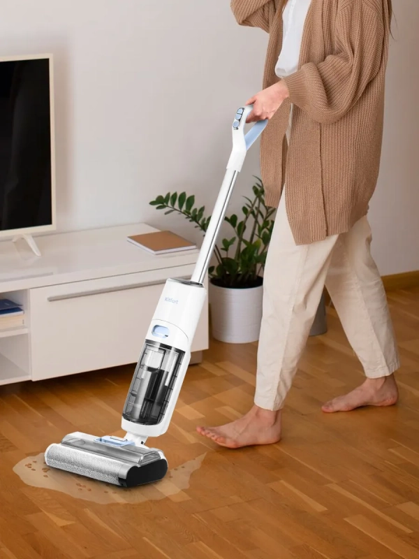 Вертикальный беспроводной моющий пылесос КТ-5254 - 180 Вт