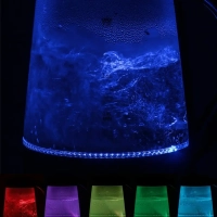 Чайник электрический стеклянный с подсветкой КТ-6126 - 1.7 л