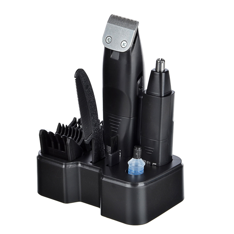 Набор с триммером для усов бороды и носа, 4 насадки Набор с триммером для усов бороды и носа, 4 насадки