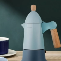 Кофеварка гейзерная для газовой плиты КТ-7153 - 170 мл