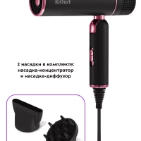Фен для волос с насадками КТ-3258 - 1600 Вт Фен для волос с насадками КТ-3258 - 1600 Вт