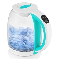 Чайник электрический стеклянный с подсветкой КТ-6140 - 1.7 л