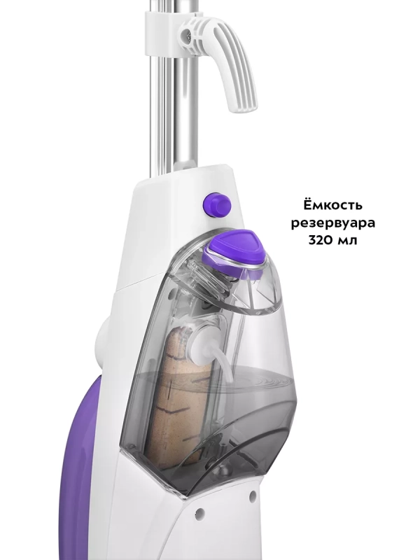 Паровая швабра и пароочиститель с насадками КТ-1085 (2 в 1)