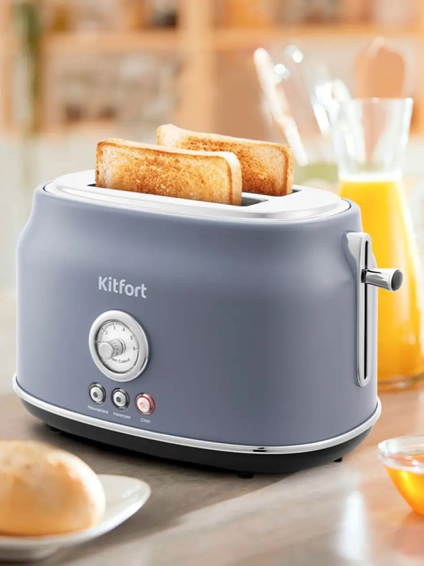 Тостер для хлеба техника для кухни КТ-2038 - 2 слота Тостер для хлеба техника для кухни КТ-2038 - 2 слота