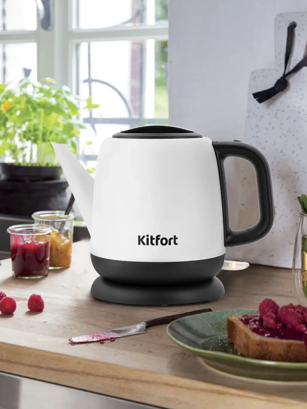 Чайник электрический маленький КТ-6112 - 1 л
