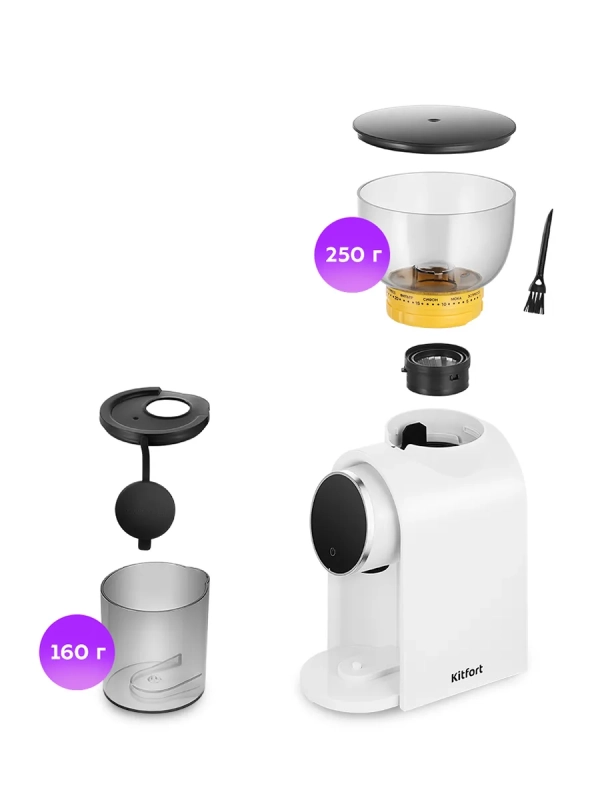 Кофемолка электрическая жерновая КТ-7474 - 150 Вт Кофемолка электрическая жерновая КТ-7474 - 150 Вт