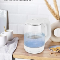 Чайник электрический стеклянный с подсветкой КТ-6169 - 1.8 л