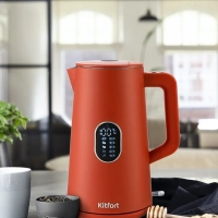 Чайник электрический металлический пластик КТ-6115 - 1.5 л