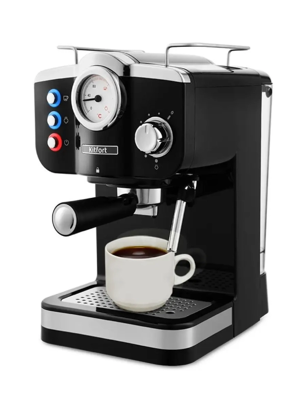 Кофеварка рожковая электрическая КТ-739 - 1100 Вт - 1.25 л