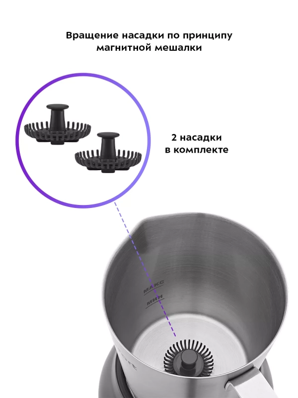 Капучинатор электрический вспениватель молока КТ-7156