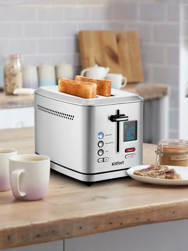 Тостер для хлеба техника для кухни КТ-2049 - 2 слота Тостер для хлеба техника для кухни КТ-2049 - 2 слота