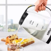 Чайник электрический стеклянный КТ-6637 - 1.7 л Чайник электрический стеклянный КТ-6637 - 1.7 л