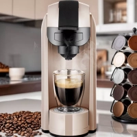 Кофеварка электрическая капсульно-рожковая КТ-7463 (3 в 1) Кофеварка электрическая капсульно-рожковая КТ-7463 (3 в 1)