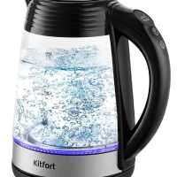 Чайник электрический стеклянный с подсветкой КТ-6126 - 1.7 л