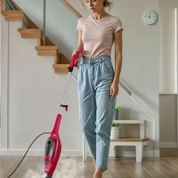 Паровая швабра и пароочиститель KT-3928 (2 в 1) - 1300 Вт