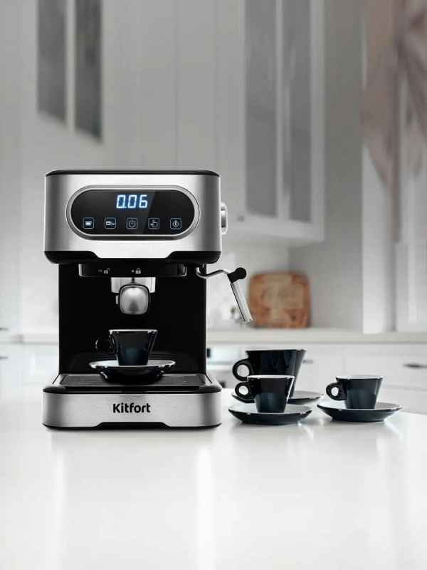 Кофеварка рожковая электрическая КТ-765 - 1100 Вт - 1.5 л