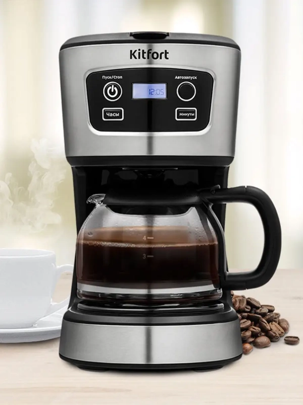 Кофеварка капельная электрическая КТ-738 - 700 Вт - 0.7 л