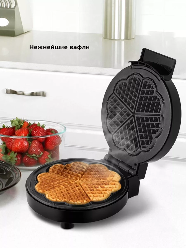 Вафельница электрическая для венских вафель КТ-3616 1000 Вт