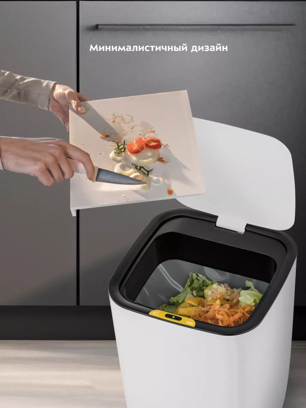 Мусорное ведро сенсорное с крышкой КТ-6021 - 9 л