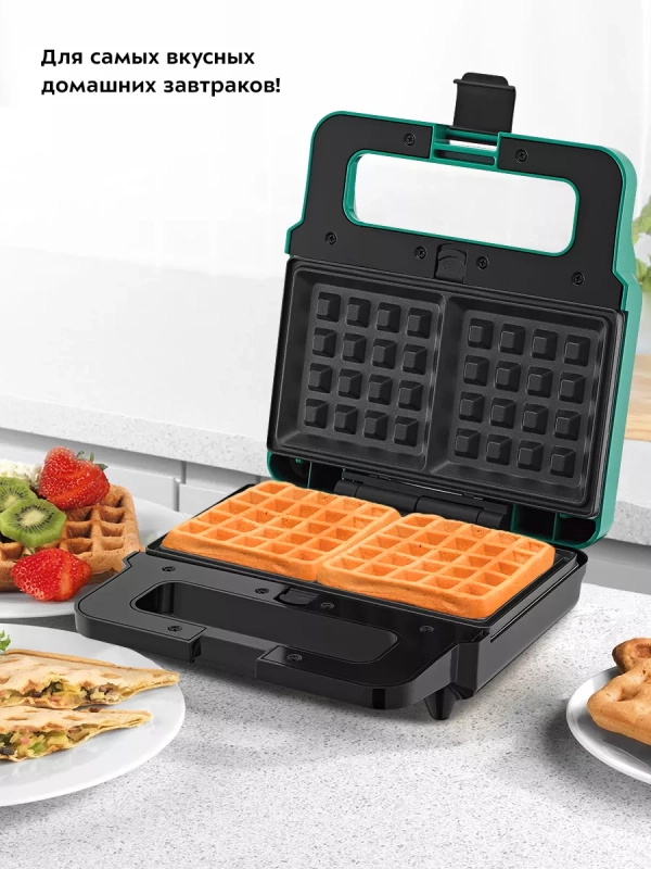 Вафельница электрическая для венских вафель КТ-3610 (3 в 1)