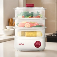 Пароварка электрическая с таймером КТ-6830 - 800 Вт