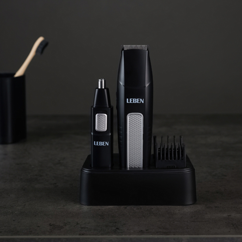 Набор с триммером для усов бороды и носа, 4 насадки Набор с триммером для усов бороды и носа, 4 насадки