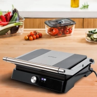 Электрогриль КТ-1662 двусторонний гриль электрический 2200Вт