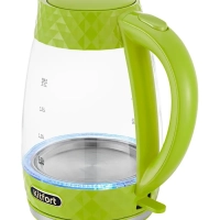 Чайник электрический стеклянный с подсветкой КТ-6123 - 2 л