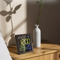 Часы настольные с термометром и гигрометром КТ-3389