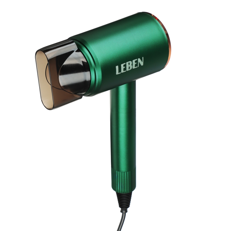 Фен для волос, 900Вт, 2 скорости, 3 температуры, 220-240В, зеленый Фен для волос, 900Вт, 2 скорости, 3 температуры, 220-240В, зеленый