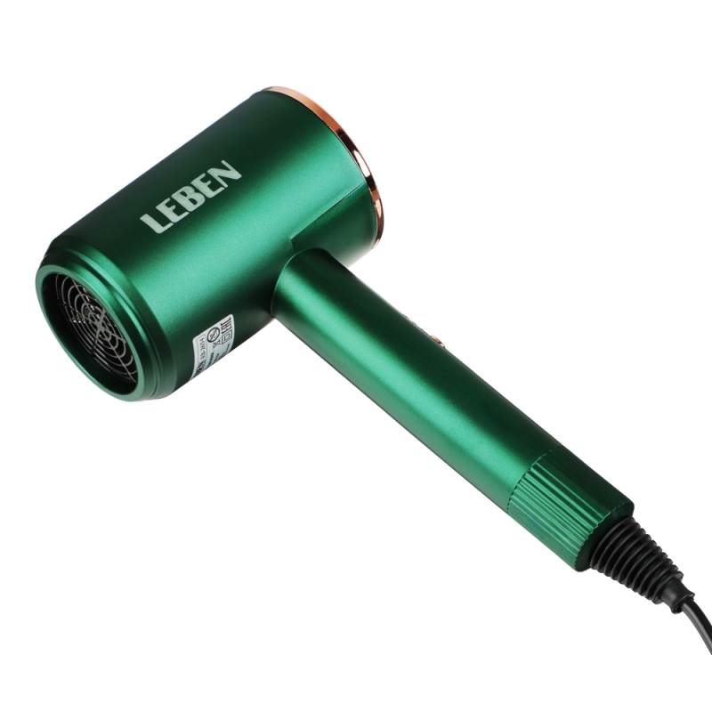 Фен для волос, 900Вт, 2 скорости, 3 температуры, 220-240В, зеленый Фен для волос, 900Вт, 2 скорости, 3 температуры, 220-240В, зеленый