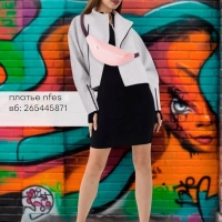 Образ с новинкой от NFES: Черное мини-платье на молнии!