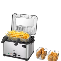 Фритюрница электрическая со съемной корзиной КТ-6240 2000 Вт