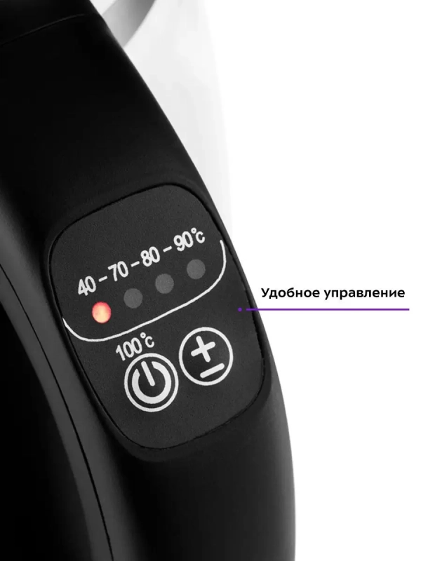 Чайник электрический стеклянный с подсветкой КТ-6119 - 1.7 л Чайник электрический стеклянный с подсветкой КТ-6119 - 1.7 л