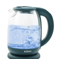 Чайник электрический стеклянный с подсветкой КТ-640 - 1.7 л
