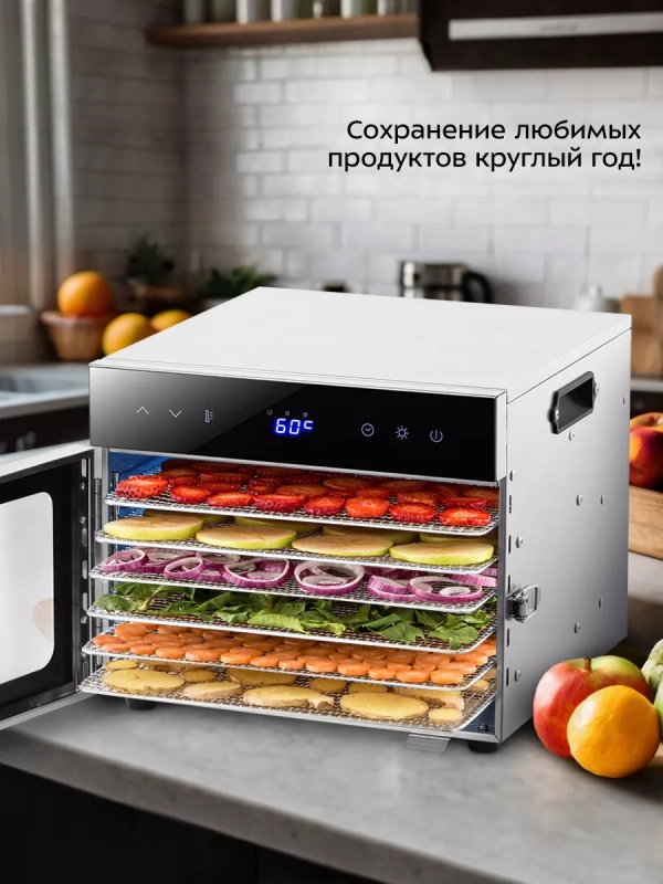 Сушилка для овощей и фруктов электрическая КТ-4920 - 400 Вт