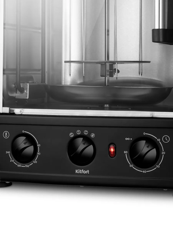 Электрошашлычница "2 в 1" для дома КТ-1409 - 1500 Вт