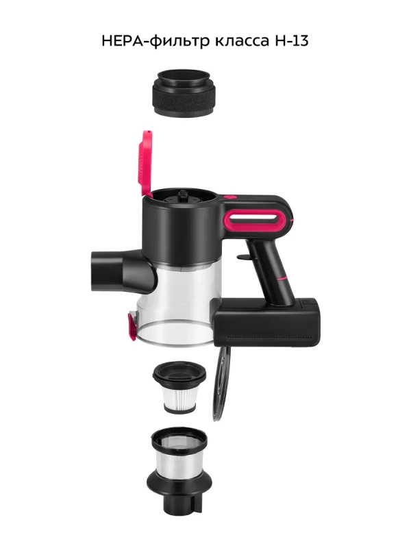 Пылесос вертикальный беспроводной КТ-5281 - 250 Вт