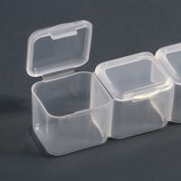 Органайзер для декора, 7 блоков, 4 ячейки, 17,5 &times; 10,5 &times; 2,7 см, цвет прозрачный