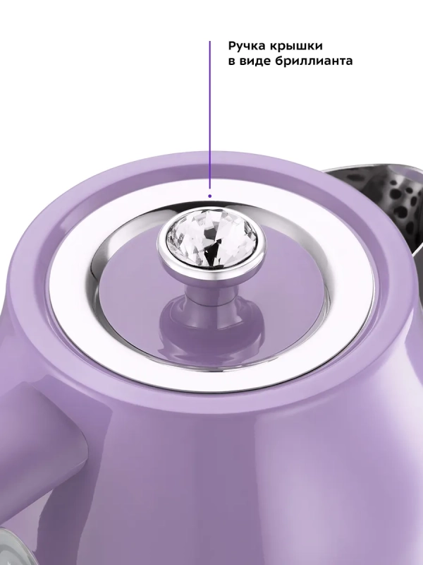 Чайник электрический металлический КТ-6147 - 1.7 л