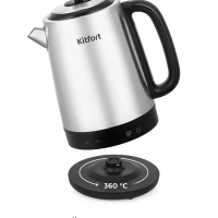 Чайник электрический металлический КТ-6198 - 1.7 л Чайник электрический металлический КТ-6198 - 1.7 л