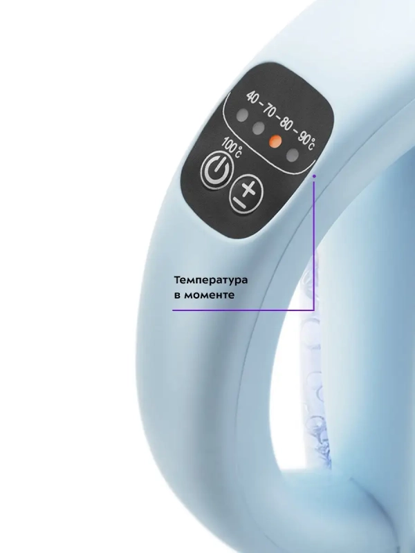 Чайник электрический стеклянный с подсветкой КТ-640 - 1.7 л