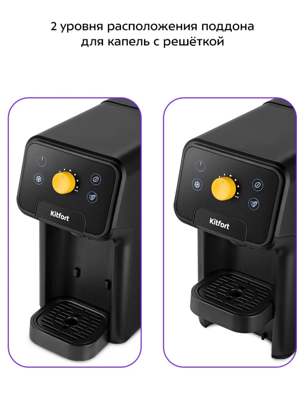 Кофеварка 3 в 1 капсульная, рожковая для кофе и чая КТ-7296