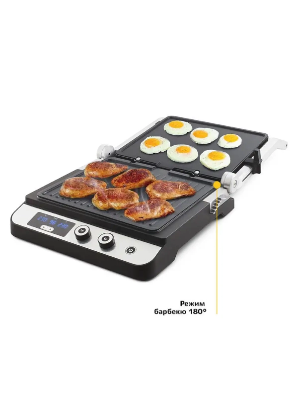 Электрогриль КТ-1636 двусторонний гриль электрический 1800Вт Электрогриль КТ-1636 двусторонний гриль электрический 1800Вт
