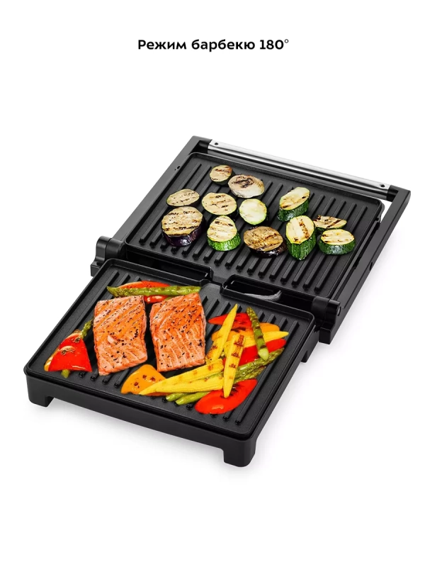 Электрогриль КТ-3603 двусторонний гриль электрический 2000Вт