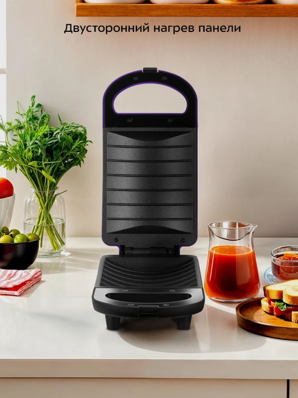 Бутербродница-сендвичница электрическая КТ-3691 - 600 Вт