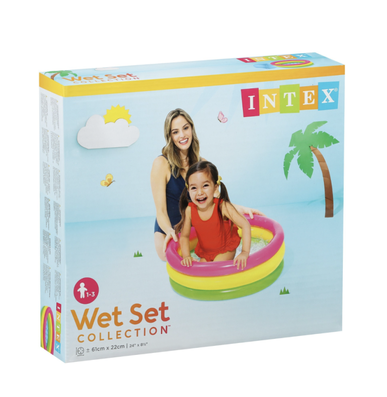 Бассейн надувной &laquo;Радуга&raquo;, 61 х 22 см, от 1-3 лет